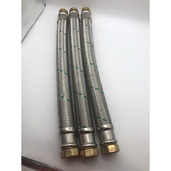 Nex Braided Flexible Hose 1 3/4”x 1” 300psi 248F-19, 24" and 23 1/2 L,LOT OF 3 - Picture 9 of 11